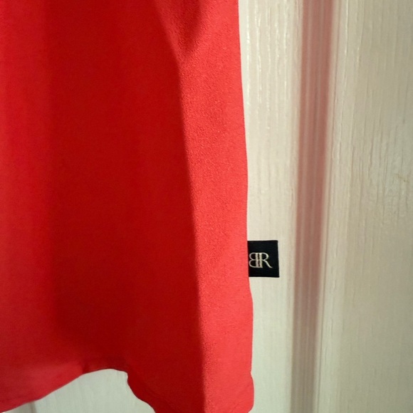 Banana Republic Tangerine Orange V-Neck Blouse Size Large - Picture 3 of 7